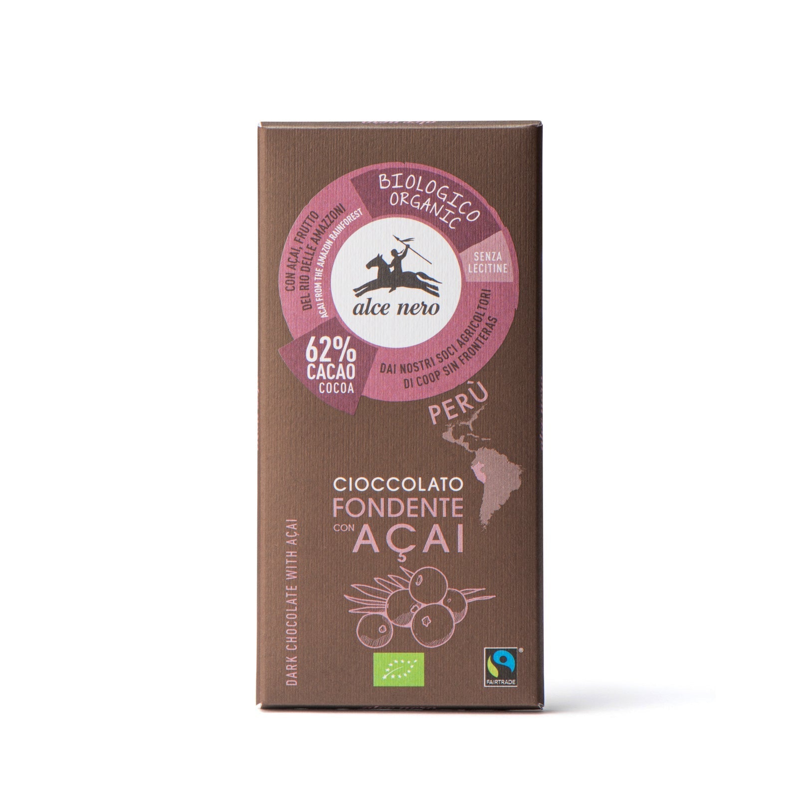 Chocolat noir 62 % à l’açaï biologique - CFA050