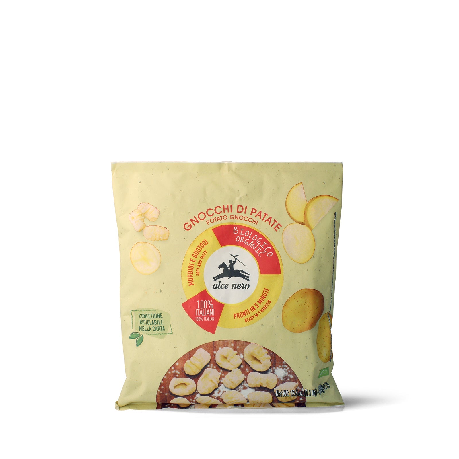 Gnocchis de pommes de terre surgelés biologiques - GNO500