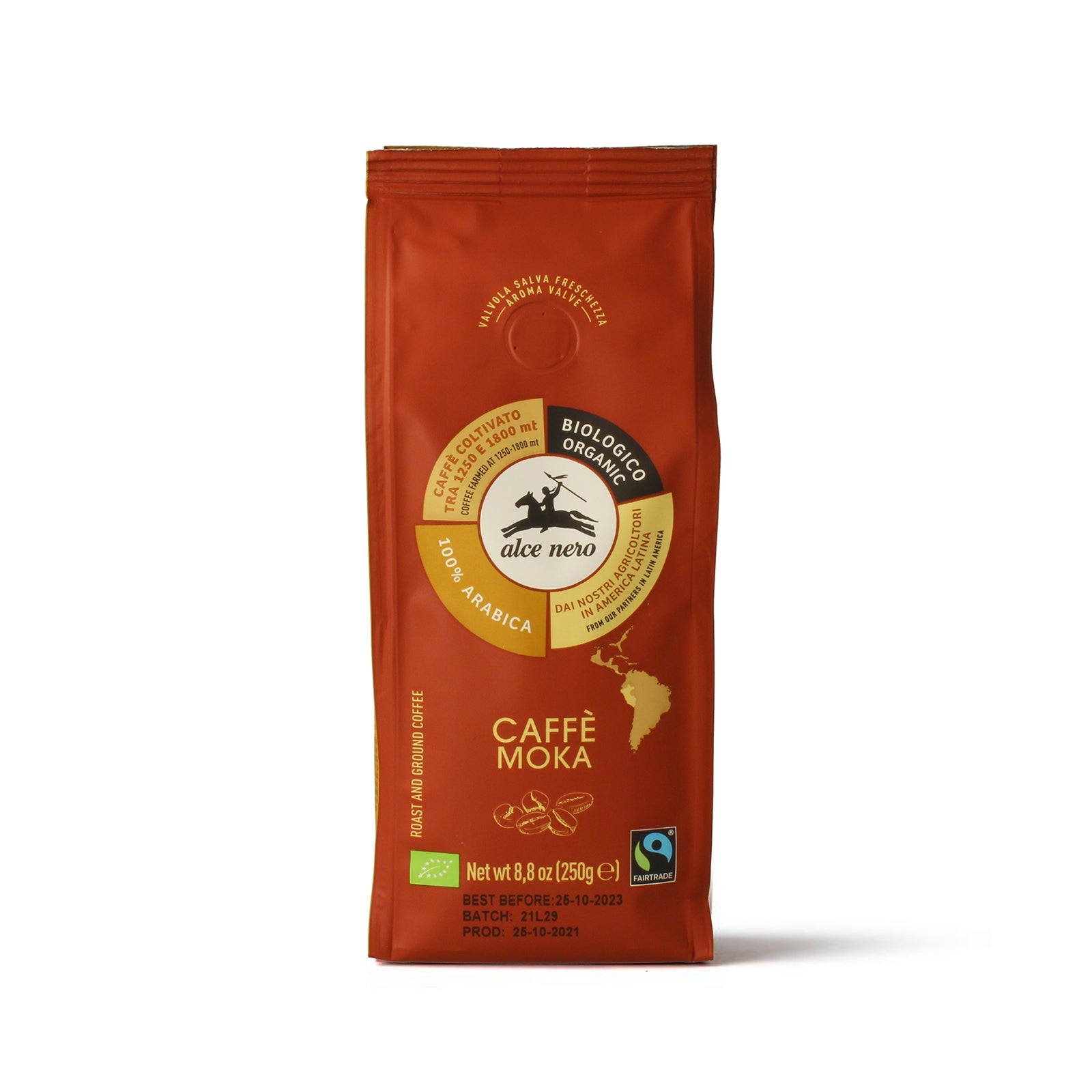 Café 100 % arabica pour moka biologique - CF250